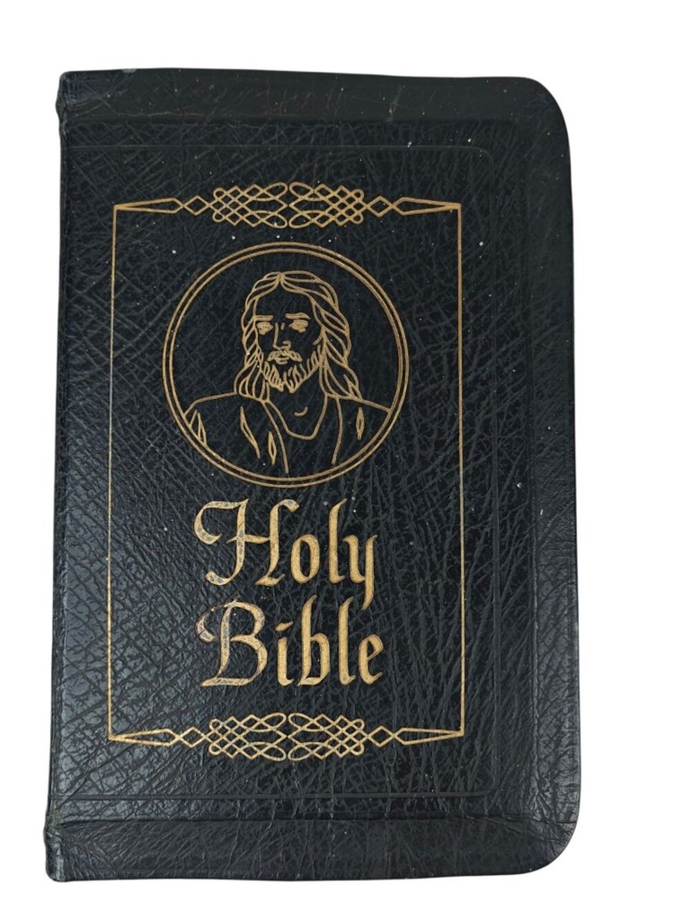 The Holy Bible Golden Book Edition Softcover Leatherbound KJV 1950 Indexed
